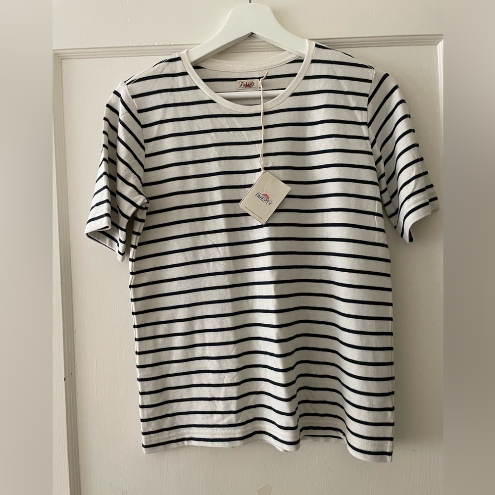 Faherty Cloud Zuma Striped Tee S